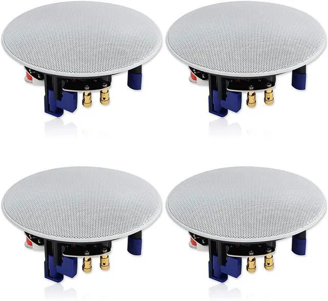 Main image of Herdio 320 Watts 2 Way Flush Mount Ceiling Speakers 4 Inches for Bathroom, Kitchen,Living Room,Office 4 Speakers