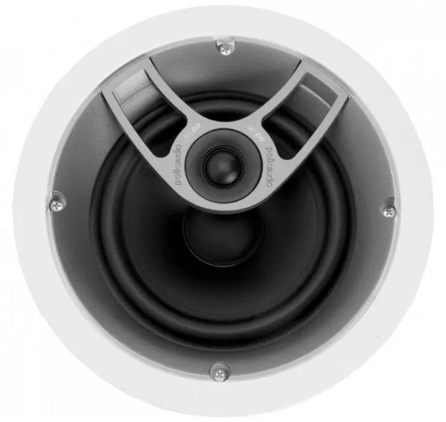 Alt view image 3 of 5 - Polk Audio MC60 2-Way in-Ceiling 6.5" Speaker (Single) | Dynamic Built-in Audio | Perfect for Humid Indoor/Enclosed Areas | Bathrooms, Kitchens, Patios (White)