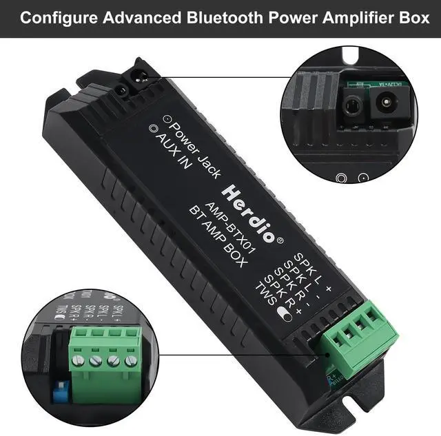 Alt view image 5 of 5 - Herdio 5.25 Inch Bluetooth Ceiling Speakers Home Recessed Speaker System 300 Watts Suitable for Humid,Kitchen,Bedroom,Bathroom,Covered Patio (A Pair)