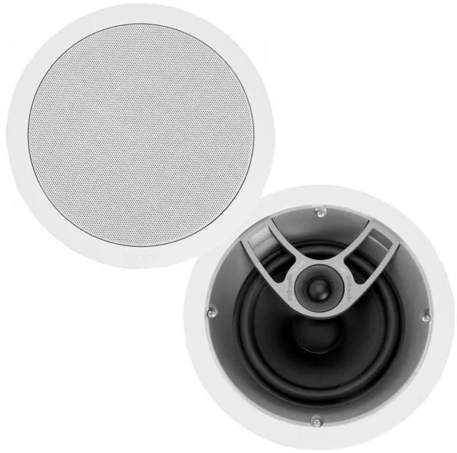 Alt view image 5 of 5 - Polk Audio MC60 2-Way in-Ceiling 6.5" Speaker (Single) | Dynamic Built-in Audio | Perfect for Humid Indoor/Enclosed Areas | Bathrooms, Kitchens, Patios (White)