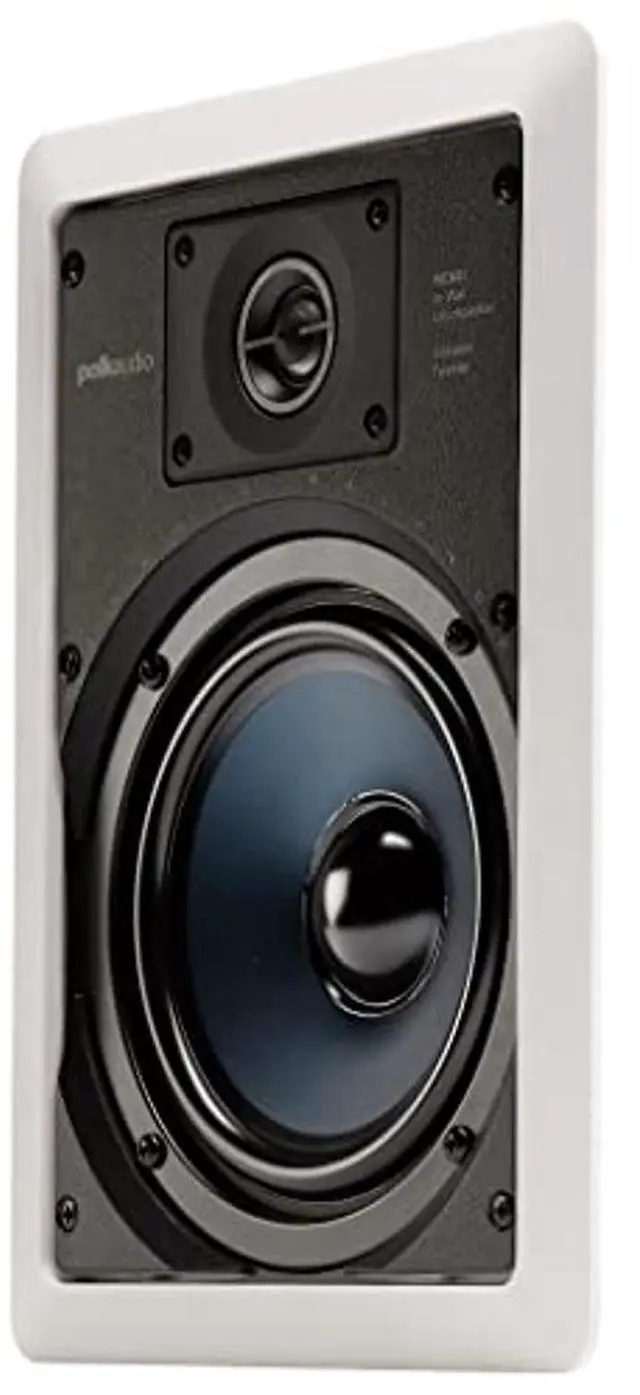 Alt view image 4 of 5 - Polk Audio RC65i 2-Way in-Wall 6.5" Speakers (Pair), Ideal for Damp and Humid Indoor/Outdoor Placement, (White, Paintable Grille)