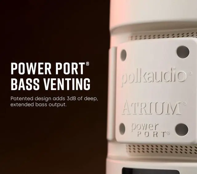 Alt view image 3 of 5 - Polk Audio Atrium 8 SDI Flagship Outdoor Speaker (Black) - Use as Single Unit or Stereo Pair, Powerful Bass & Broad Sound Coverage, Withstands Extreme Weather & Temperature