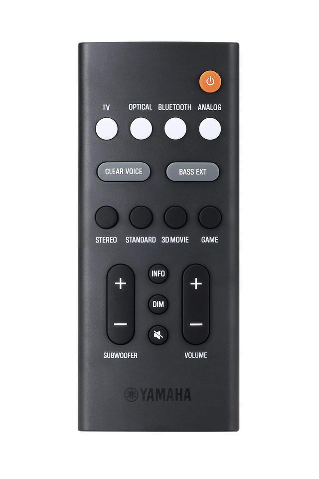 Alt view image 3 of 5 - Yamaha Audio SR-C30A Compact Sound Bar with Wireless Subwoofer and Bluetooth, Black