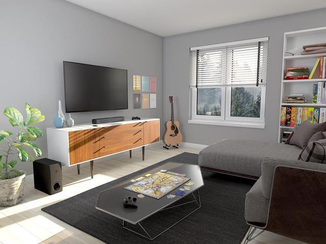 Alt view image 5 of 5 - Yamaha Audio SR-C30A Compact Sound Bar with Wireless Subwoofer and Bluetooth, Black