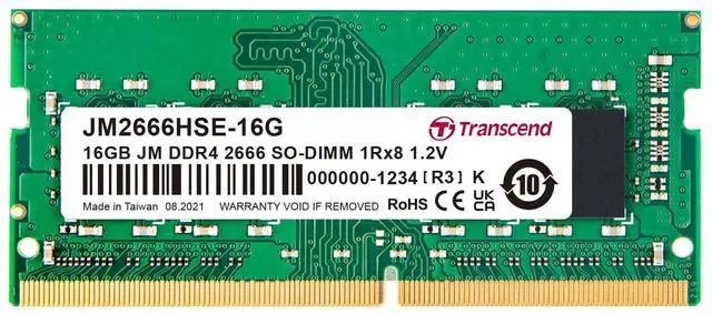 Main image of Transcend DDR4 DRAM Module (JetRam) 2666 Mbps XGB (JM2666HSE-16G)