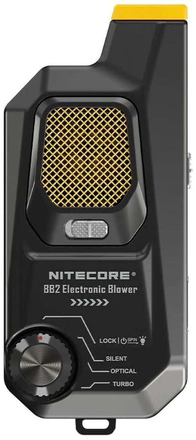 Alt view image 3 of 5 - Nitecore BlowerBaby BB2 USB-C Rechargeable Electronic Air Duster Blower for Camera, Keyboard, Laptop Cleaning with Built-in LED, Include Cable Organizer