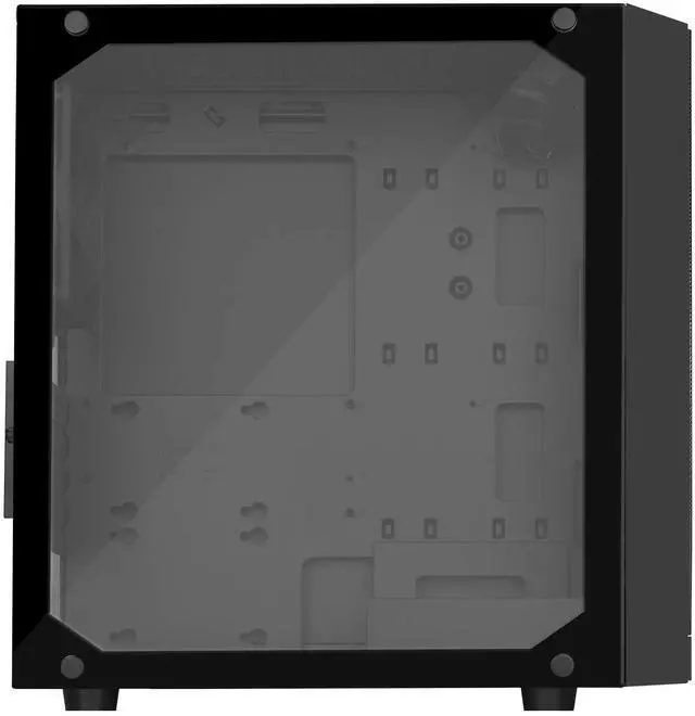 Alt view image 5 of 5 - SilverStone Technology Micro-ATX Glass Computer Case PS15B-G