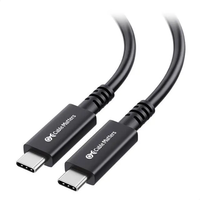 Main image of Cable Matters 20Gbps Active USB4 Cable 16.4 ft / 5m, Supports Up to [4K@60Hz Video, 60W Charging, 20Gbps Data Transfer] Compatible with Thunderbolt 4, USB C for VR Headset, MacBook, XPS, Surface Pro