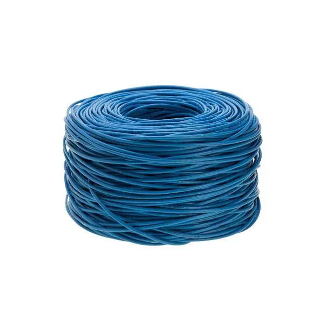 Alt view image 3 of 4 - Satmaximum CAT6 1000ft UTP Blue Ethernet Solid Cable 550Mhz LAN Cable 23AWG RJ45 Network Wire Bulk (Blue)
