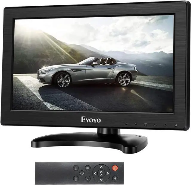 Main image of Eyoyo 12" Inch TFT LCD Monitor with AV HDMI BNC VGA Input 1366x768 Portable Mini HD Color Screen Display with Built-in Speaker