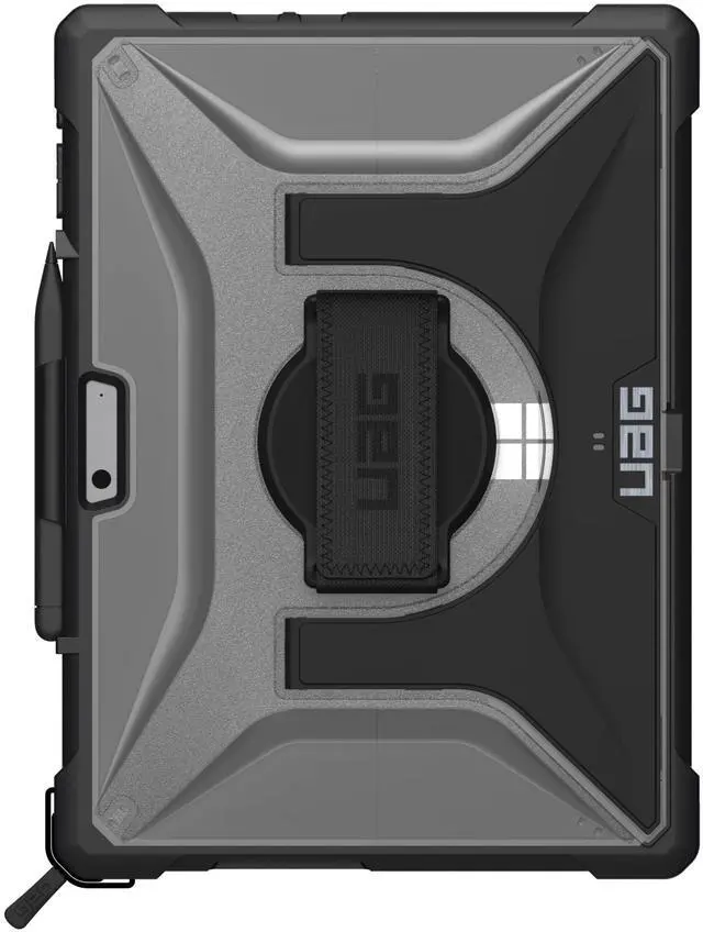Alt view image 3 of 5 - URBAN ARMOR GEAR UAG Designed for Microsoft Surface Pro 11/10/9 Case with Built-in Kickstand Hand & Shoulder Strap Pen Holder Compatible with Type Cover Keyboard Rugged Protective Cover, Plasma Ice