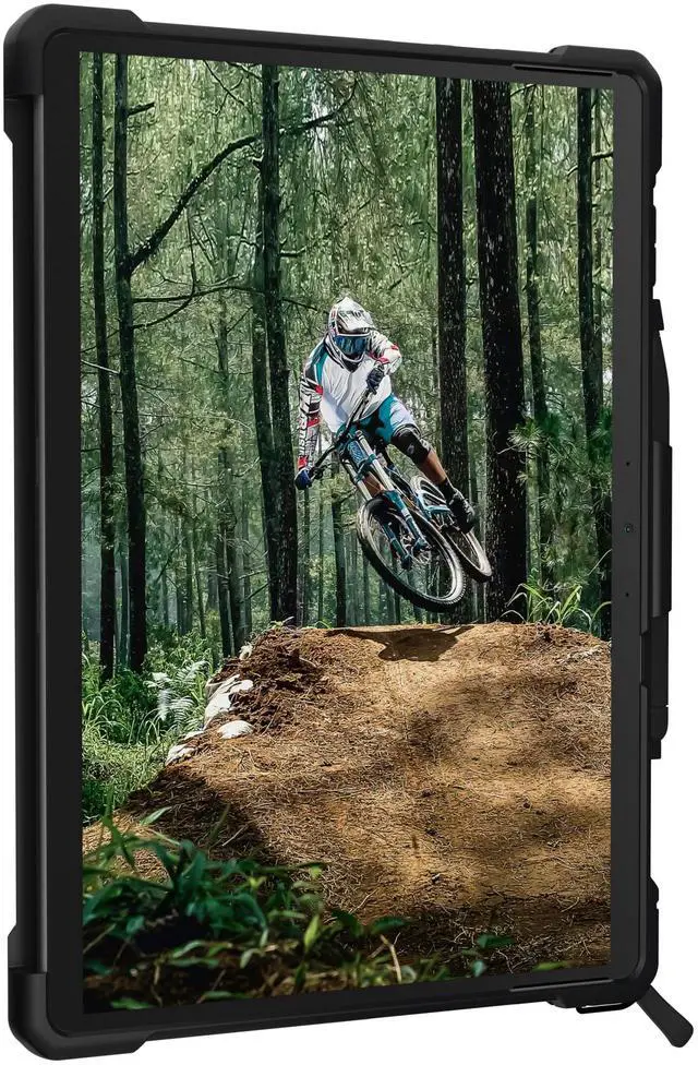 Alt view image 4 of 5 - URBAN ARMOR GEAR UAG Designed for Microsoft Surface Pro 11/10/9 Case with Built-in Kickstand Hand & Shoulder Strap Pen Holder Compatible with Type Cover Keyboard Rugged Protective Cover, Plasma Ice
