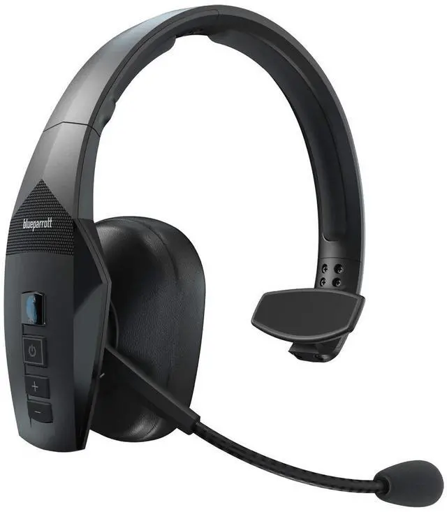 Main image of BlueParrott B550-XT Mono Bluetooth Wireless Headphones 96% Noise Canceling Over Head Trucker Headset with Mic, 100% Voice Control, IP54-Rated Protection, 24 hrs. Talk Time, Black