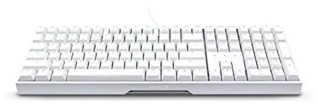 Alt view image 2 of 5 - Cherry MX 3.0 S Wired Mechanical Gaming Keyboard. Aluminum Housing Built for Gamers w/MX Red Silent Switches. RGB Backlit Display Over 16m Colors. from The Makers of MX. Full Size. Pure White.