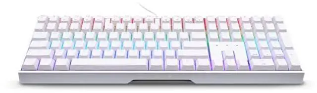 Alt view image 3 of 5 - Cherry MX 3.0 S Wired Mechanical Gaming Keyboard. Aluminum Housing Built for Gamers w/MX Red Silent Switches. RGB Backlit Display Over 16m Colors. from The Makers of MX. Full Size. Pure White.
