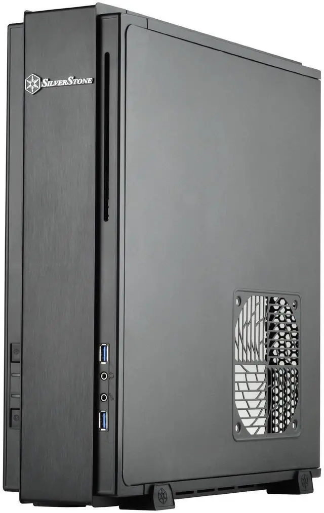 Main image of SilverStone Technology Milo Z Mini-ITX/DTX Small Form Factor SFX Computer Case with PCI-E Riser Card, Black (ML07B)