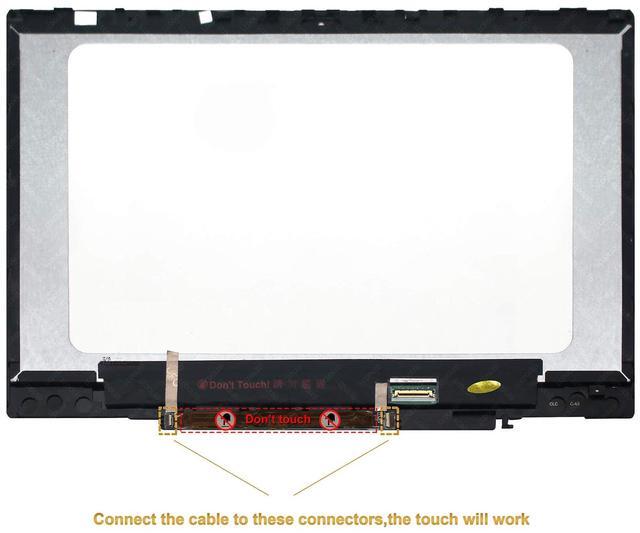 Alt view image 4 of 5 - LCDOLED Replacement 14 inches HD LCD Panel Touch Screen Assembly Bezel with Board for HP Pavilion x360 14m-cd0000 14-cd0011nr 14m-cd0001dx 14m-cd0003dx 14m-cd0005dx 14m-cd0006dx (1366x768 Resolution)