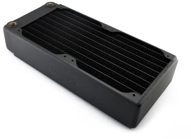 Alt view image 2 of 5 - XSPC RX240 Radiator V3, 120mm x 2, Dual Fan, Black