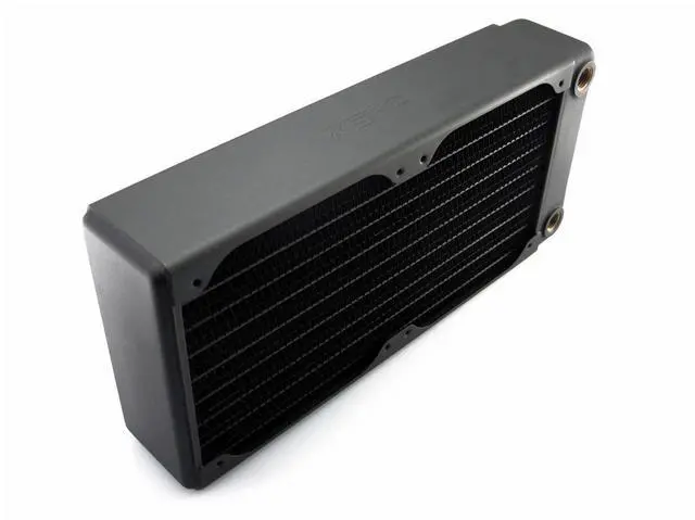 Alt view image 3 of 5 - XSPC RX240 Radiator V3, 120mm x 2, Dual Fan, Black