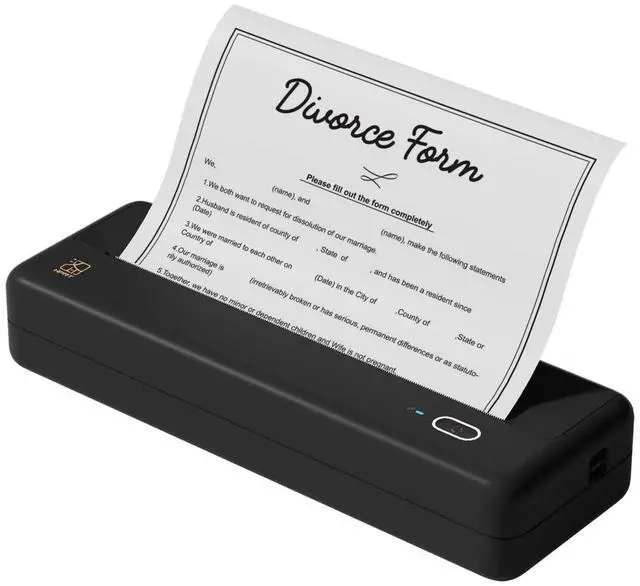 Alt view image 2 of 5 - HPRT Wireless Portable Printer - Bluetooth Thermal Printer for Travel, Mobile Office, School, Home Compatible with iOS Android