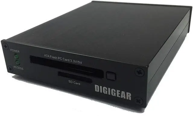 Main image of UATASD DIGIGEAR ATA Flash PCMCIA PC Card & SD/SDHC/SDXC to USB 3.0 Industrial Grade Card Reader