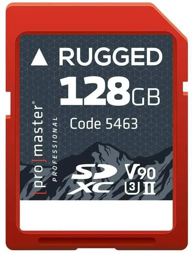 Main image of ProMaster SDXC 128GB Rugged(tm) Memory CardCINE UHS-II, (Model 5463)