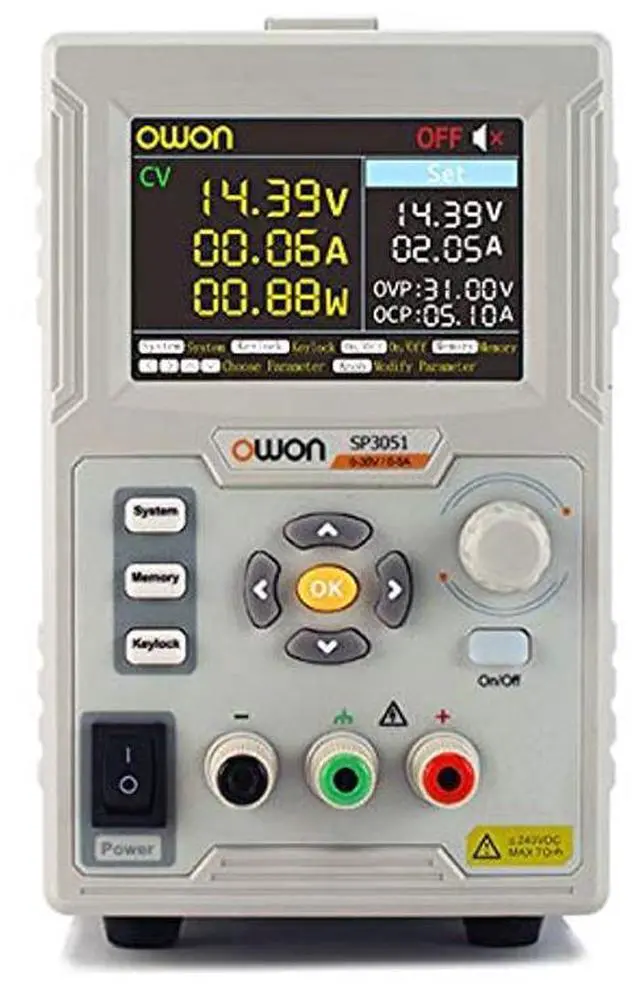 Main image of DC Power Supply OWON SP3051 1 Channel,MAX 150W Output Power Supply 30V 5A
