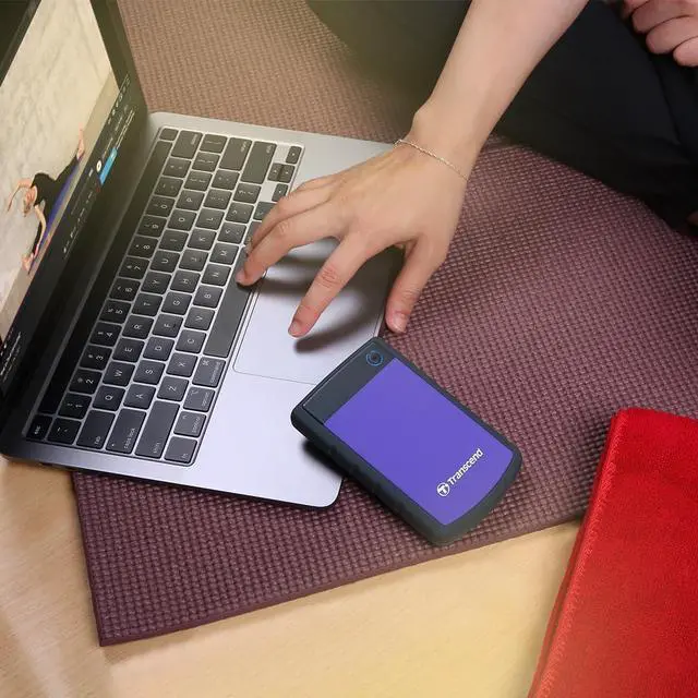 Alt view image 5 of 5 - Transcend 4TB StoreJet 25H3 2.5-inch USB3.0 Portable Hard Drive