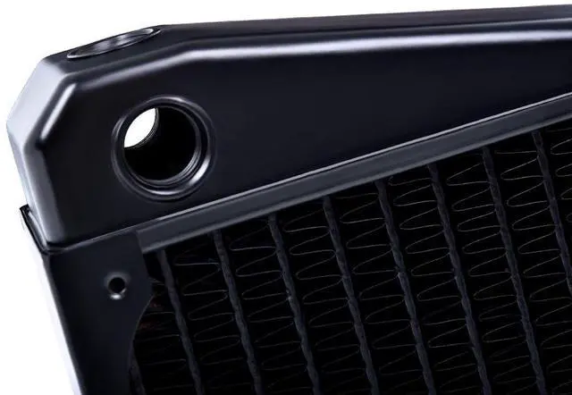 Alt view image 5 of 5 - Alphacool NexXxos UT60 Full Copper X-Flow Radiator, 480mm, Quad Fan, Black