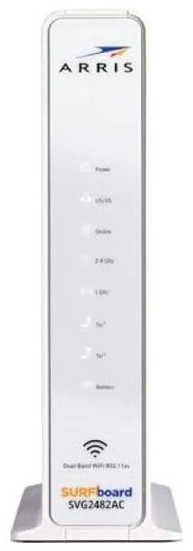 Alt view image 2 of 5 - ARRIS SURFboard SVG2482AC DOCSIS 3.0 Cable Modem & AC2350 Wi-Fi Router , Comcast Xfinity Internet & Voice , Four 1 Gbps Ports , 2 Telephony Ports for Digital Voice , Up to 800 Mbps