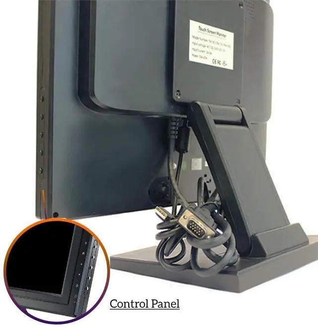 Alt view image 3 of 5 - Touch Screen HDMI 15-Inch POS TFT LCD Touchscreen POS Monitor