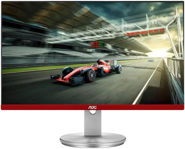 Main image of AOC Limited Edition G2490VXS 24" class Frameless Gaming Monitor with Silver Stand, FHD 1920x1080, 1ms 144Hz, FreeSync Premium, 126% sRGB / 93% DCI-P3, 3Yr Re-Spawned zero dead pixels Black