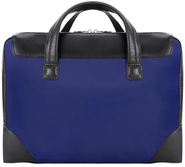 Alt view image 3 of 5 - McKLEIN 17" Nylon Dual Compartment Laptop Briefcase- HARPSWELL- Navy