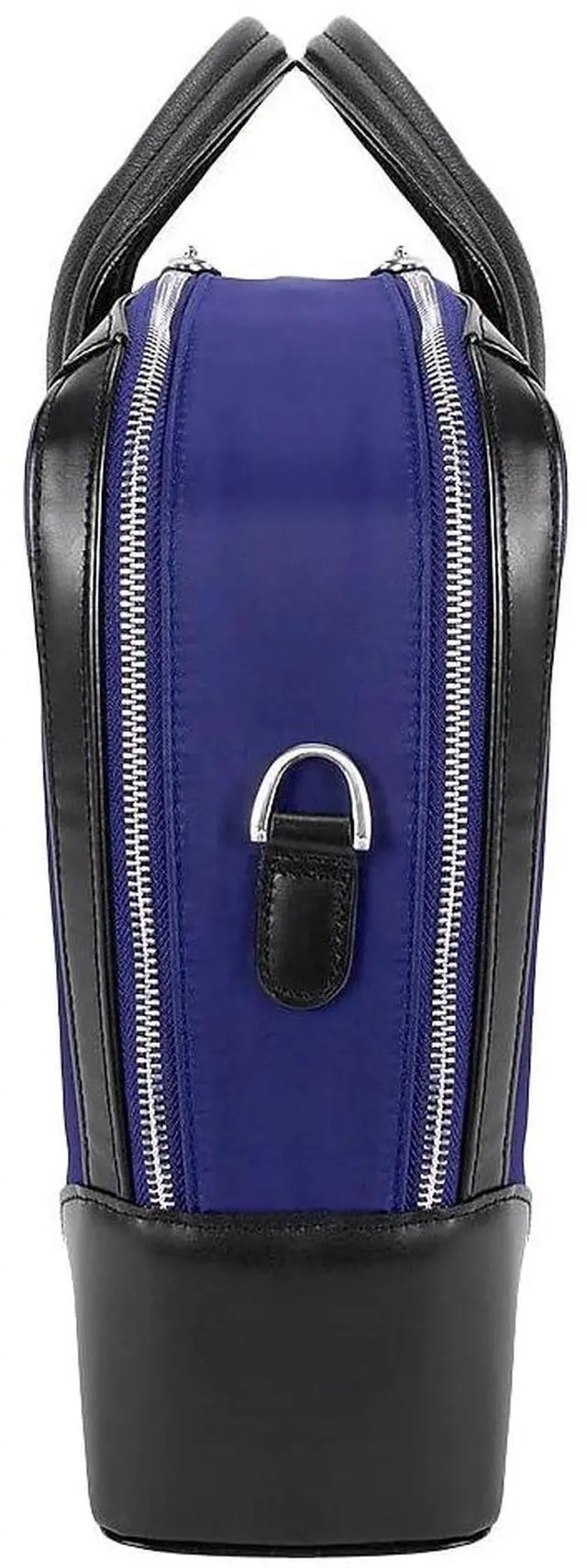 Alt view image 5 of 5 - McKLEIN 17" Nylon Dual Compartment Laptop Briefcase- HARPSWELL- Navy