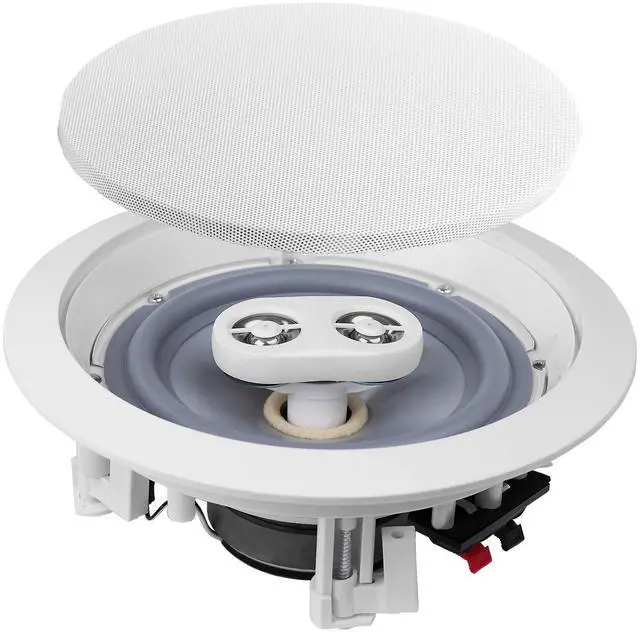 Alt view image 3 of 5 - OSD Weatherproof 6.5 in-Ceiling Single Stereo - Dual Tweeter Speaker - ICE600TTWRS