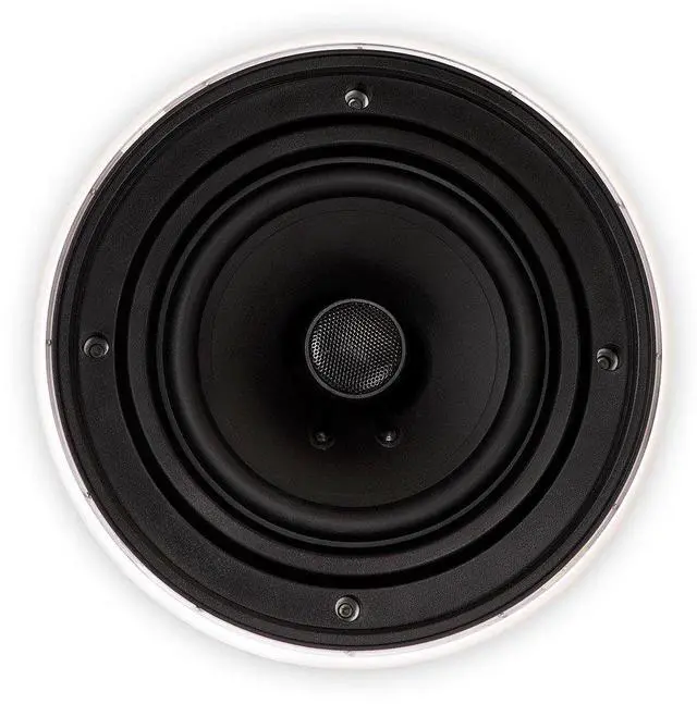 Alt view image 3 of 5 - Theater Solutions TSQ670 In Ceiling 70 Volt 6.5" Speakers Quick Install Pair , White
