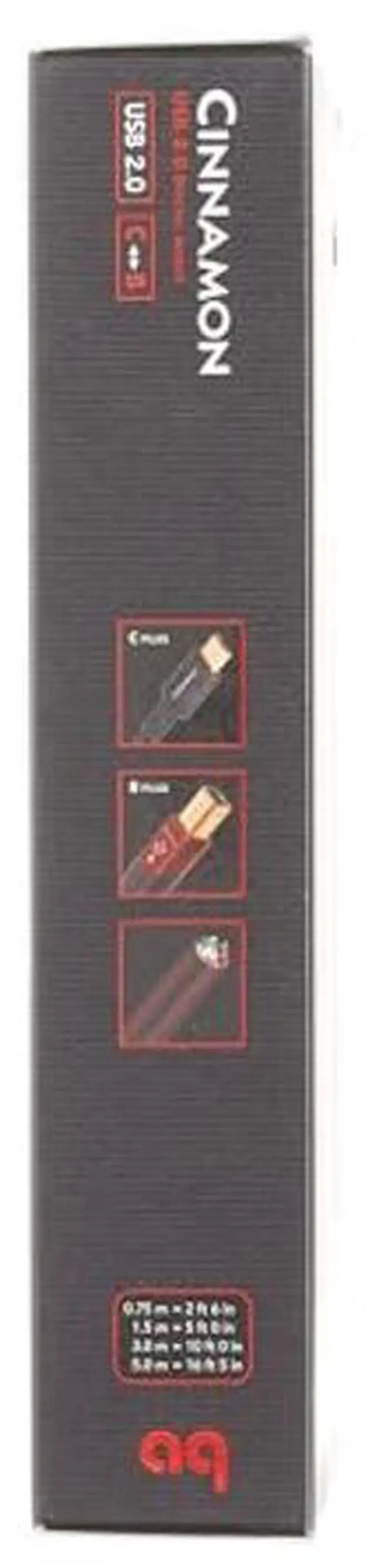 Alt view image 4 of 5 - AudioQuest Cinnamon USB B to Type C Cable 1.5m USB B to C Cable