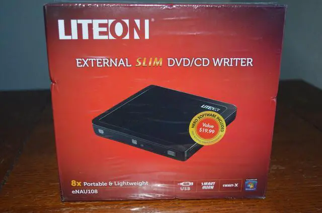 Main image of Lite On 8x External USB DVD Writer eNAU108-111