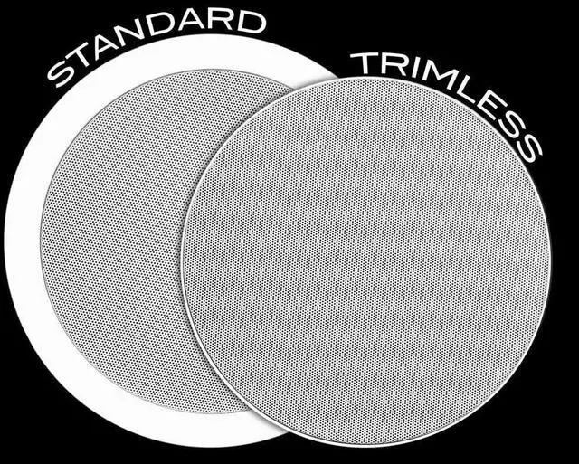 Alt view image 2 of 5 - OSD 6.5" in Ceiling Speaker Pair 150W, Trimless Magnetic Grille, Pivoting Tweeter, Paintable Grille ACE640