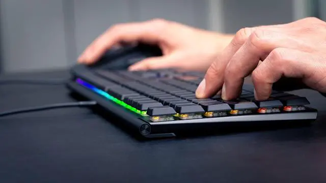 Alt view image 3 of 5 - Cherry MX 10.0N RGB Mechanical Keyboard MX Low Profile Speed switches, Aluminum housing, Premium Keyboard for Gaming and Work. G8A-25010LVBUS-2