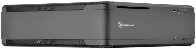 Alt view image 2 of 5 - SilverStone Technology Fortress Z Aluminum Unibody Mini-ITX/DTX Small Form Factor SFX Computer Case with PCI-E Riser and Custom Low Profile Fans FTZ01B Black