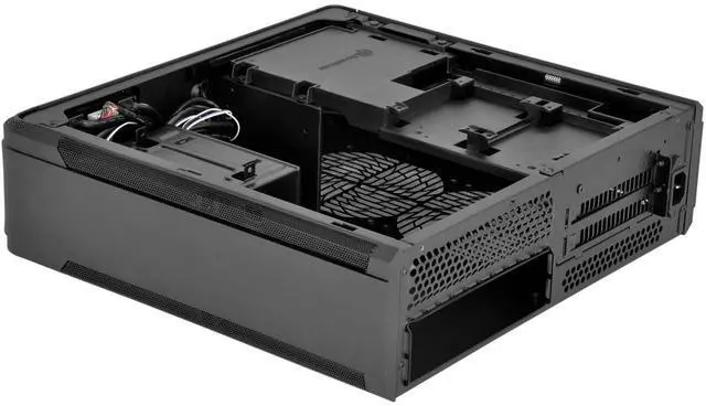 Alt view image 5 of 5 - SilverStone Technology Fortress Z Aluminum Unibody Mini-ITX/DTX Small Form Factor SFX Computer Case with PCI-E Riser and Custom Low Profile Fans FTZ01B Black