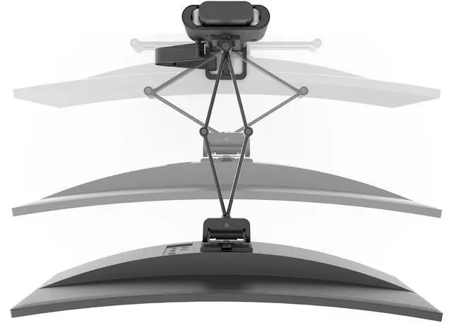 Alt view image 3 of 5 - Ergotron  Trace Single Monitor Arm, VESA Desk Mount  for Monitors Up to 38 Inches, 6.5 to 21.5 lbs  Matte Black