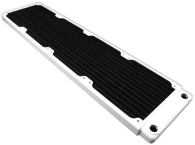 Alt view image 3 of 5 - XSPC TX480 Ultra Thin Radiator, 120mm x 4, Quad Fan, White