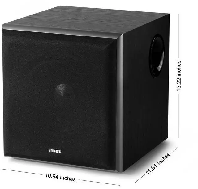 Alt view image 2 of 5 - Edifier T5 Powered Subwoofer - 70w RMS Active Woofer with 8 inch Driver and Low Pass Filter