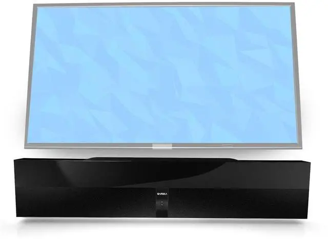 Alt view image 5 of 5 - BARSKA Edge Plug-and-Play Sound Deck XT-200, with 3D Audio Technology, Enhanced Design, Bluetooth Connection, and High Fidelity Sound, One Cable to the TV and One to the Wall, Black