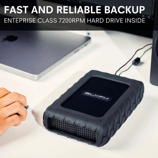 Alt view image 2 of 5 - Glyph BlackBox Pro External Hard Drive 7200 RPM, USB-C (3.1,Gen2) (12TB)