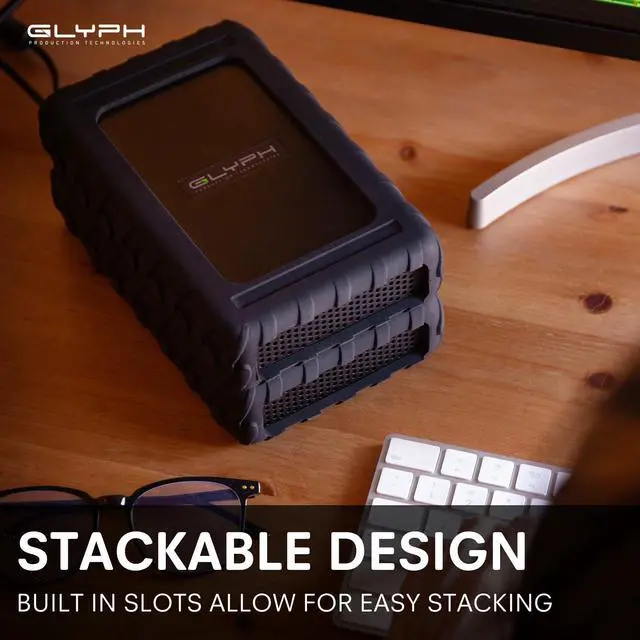 Alt view image 3 of 5 - Glyph BlackBox Pro External Hard Drive 7200 RPM, USB-C (3.1,Gen2) (12TB)