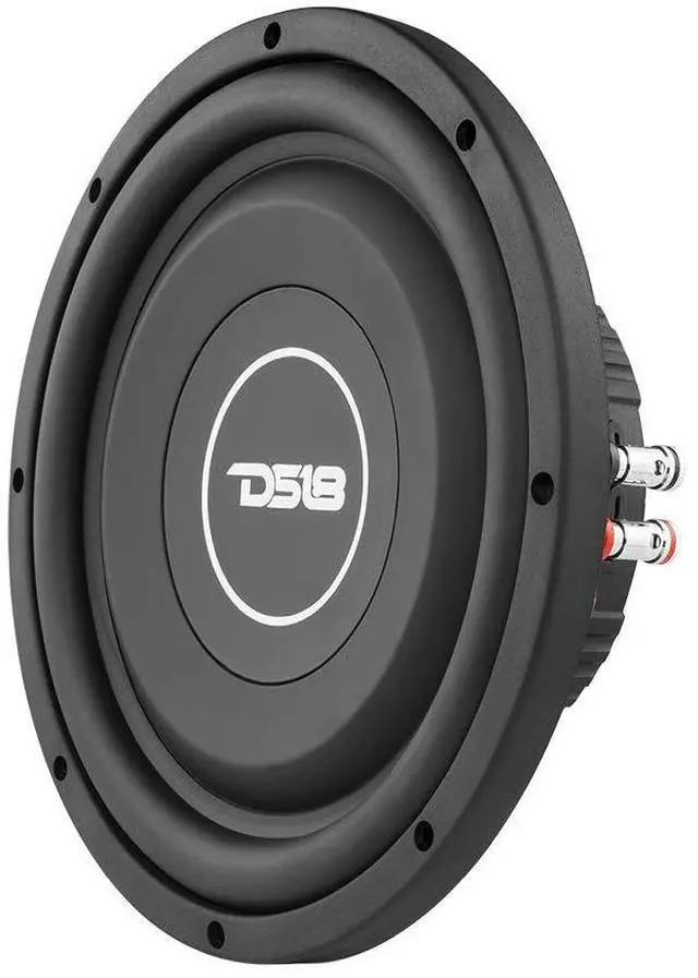 Alt view image 3 of 5 - DS18 SRW10.4D 10" Shallow Car Subwoofer - 400 Watts, Dual Voice Coil, 4+4 Ohms Impedance (1 Speaker)