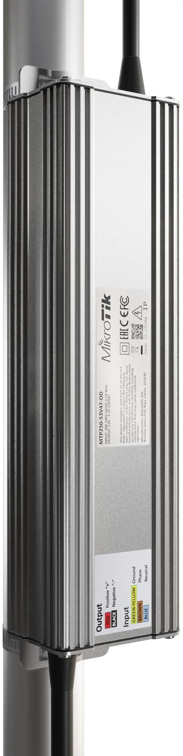 Main image of MikroTik MTP250-53V47-OD 53V 250W Outdoor AC/DC Power Supply